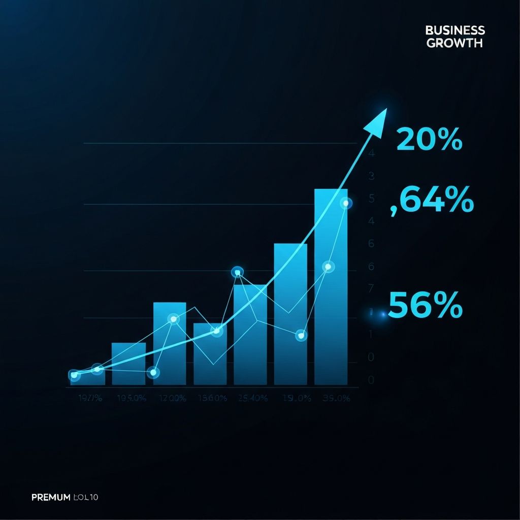 גרף צמיחה עסקית